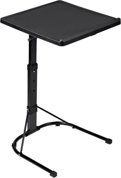 T-LOVENDO.ES Mesa Auxiliar Plegable con Altura Ajustable...