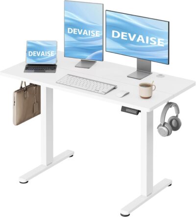 DEVAISE Escritorio Elevable Eléctrico,Mesa Regulable Rltura...