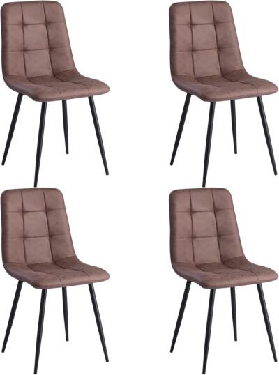 DEYARNA HOME Pack de 4 Sillas de Comedor Escandinavo, Sillas de Cocina en...