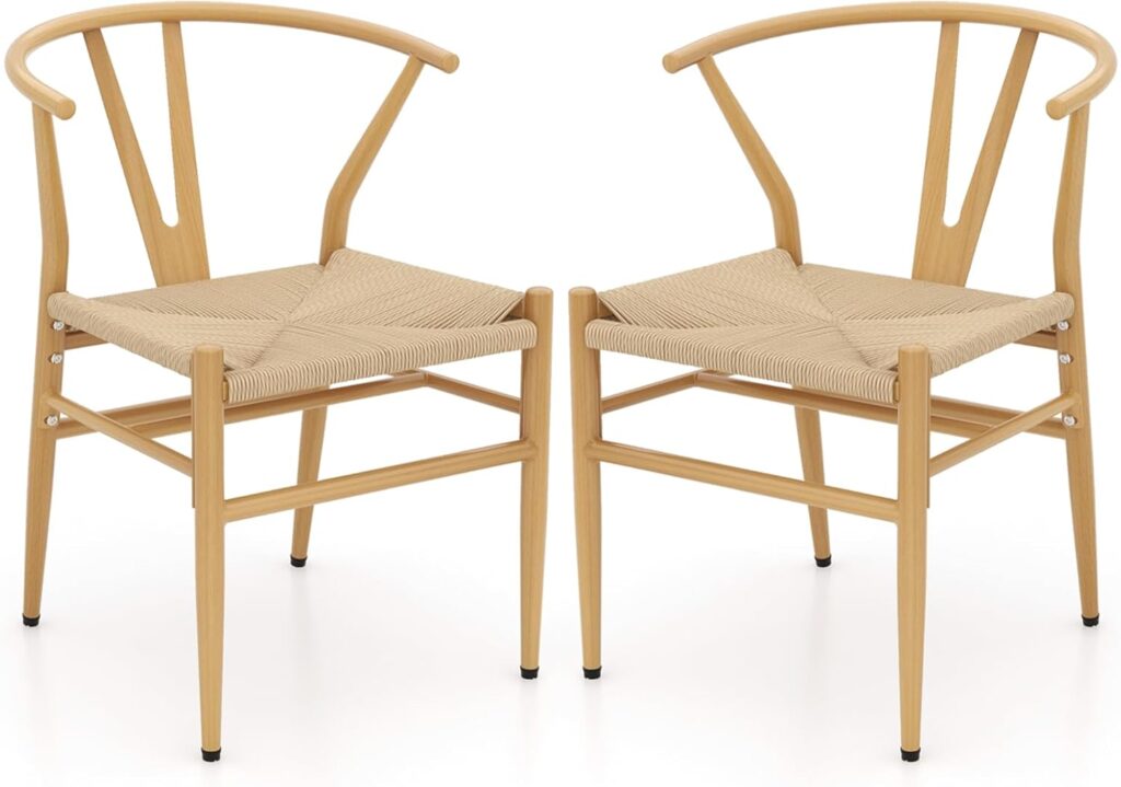 GIANTEX Juego de 2 Sillas de Comedorcon Diseño Apilable, 54 x...