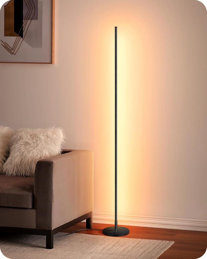 EDISHINE Lámpara LED de pie con intensidad variable continua...
