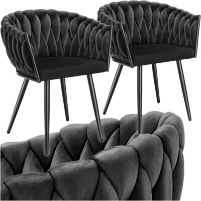 tectake® Juego De Sillas de Comedor, Silla Acolchada con...