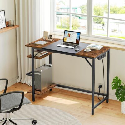 HOOBRO HOOBRO Escritorio, Mesa para Ordenador de 90 x 40 x 77 cm con...