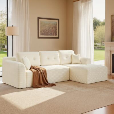 VASAGLE Sofá Esquinero, Sofá Modular de 244 cm, Entrega...